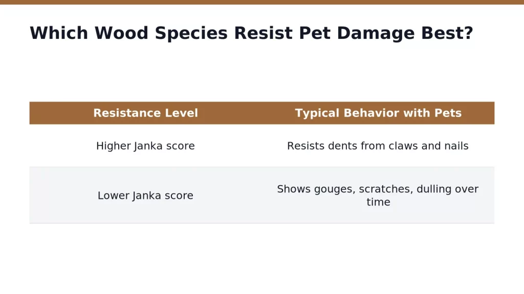 Which Wood Species Resist Pet Damage Best